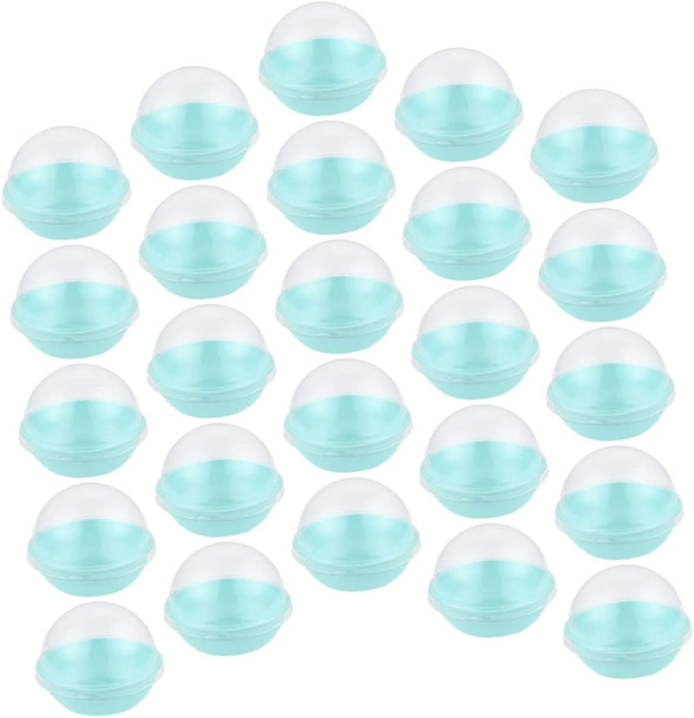 100Pcs Moon Cake Box with Dome Lid Mini Cupcake Containers Egg-yolk Puff Packaging for Desserts and Party Favors Stackable and Easy to Store