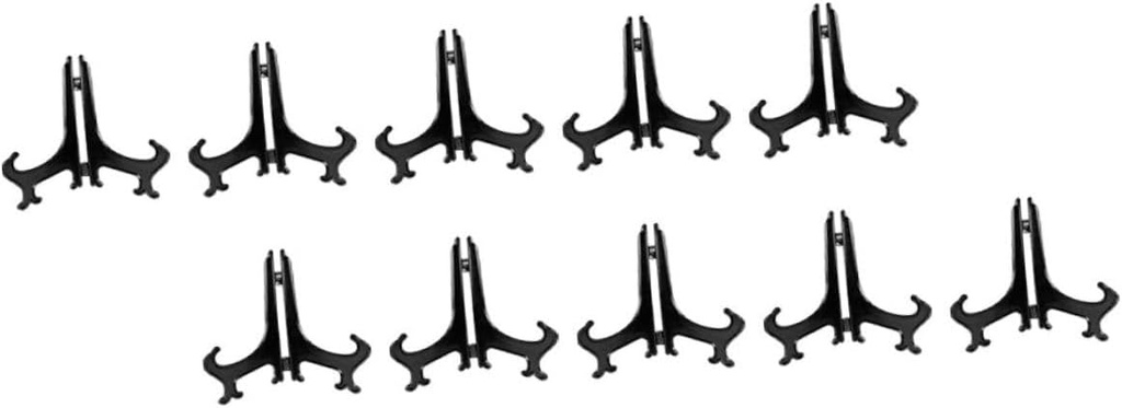 12pcs Tiered Shelf Chip Rack Display Stand for Dishes Plate Organizer Plate Holders Dish Holder Tea Cake Rack for Kitchen Hotel Restaurant Supermarket