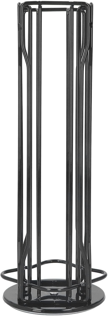 Coffee Pod Holder,Coffee Capsule Stand,Capsules Stand Storage Rack 360° Rotation Anti Slip Thick Base Wrought Iron Capsule Pod Holder for 20pods(black)