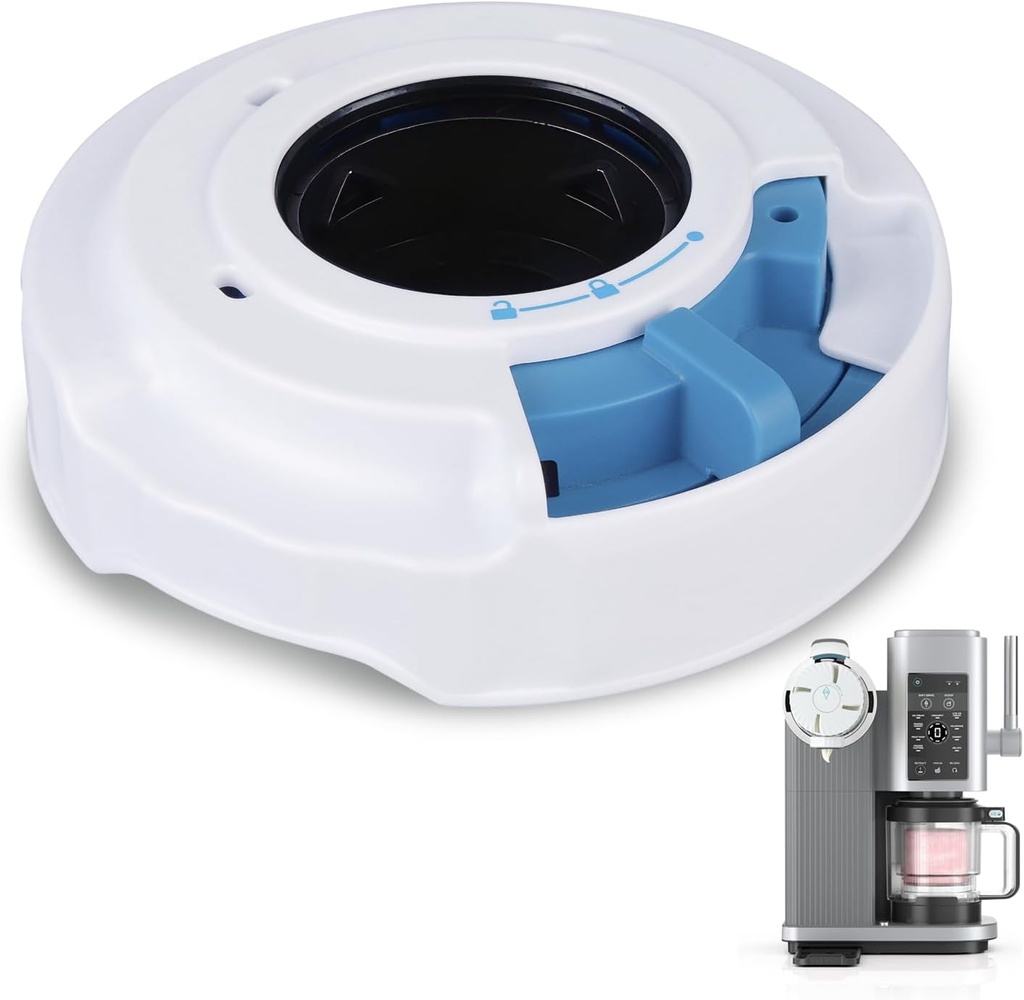 Dispense Lid and Swirl Press Assembly Compatible with ninja CREAMi NC700 NC701 Series Maker, BPA-Free Replacement Parts to Fix Leaks & Damage,Swirl Dispense Lid for Swirl Ice Cream & Soft Serve Maker