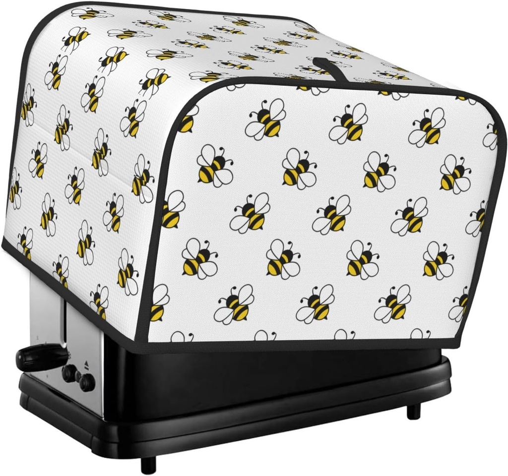 Oven Cover Kitchen Bread Machine Protector,4 Slice Toaster Cover For Home,Fingerprint Coaster Cover,Kitchen Small Appliance,Bee