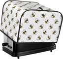 Oven Cover Kitchen Bread Machine Protector,4 Slice Toaster Cover For Home,Fingerprint Coaster Cover,Kitchen Small Appliance,Bee