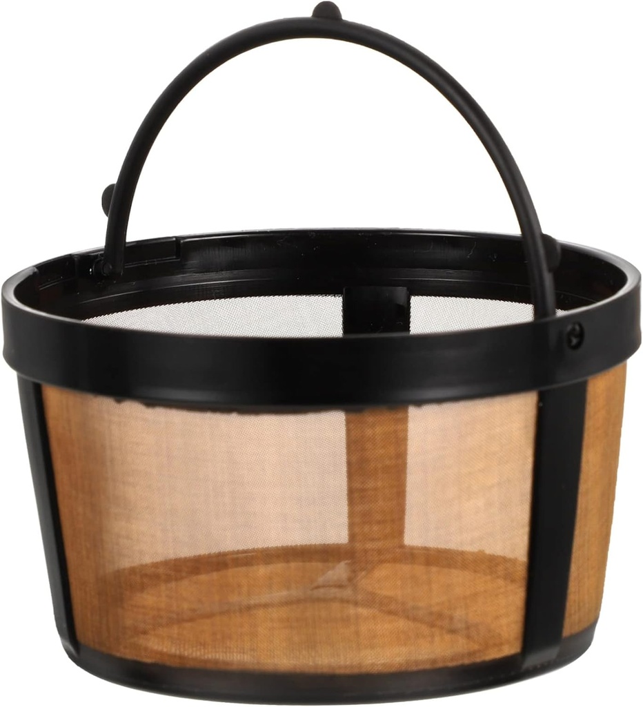 NUOBESTY Coffee Filter Basket Reusable Metal Strainer for Coffee and Loose-leaf Tea for Home Office and Cafes Design Fine Mesh for Less Grit