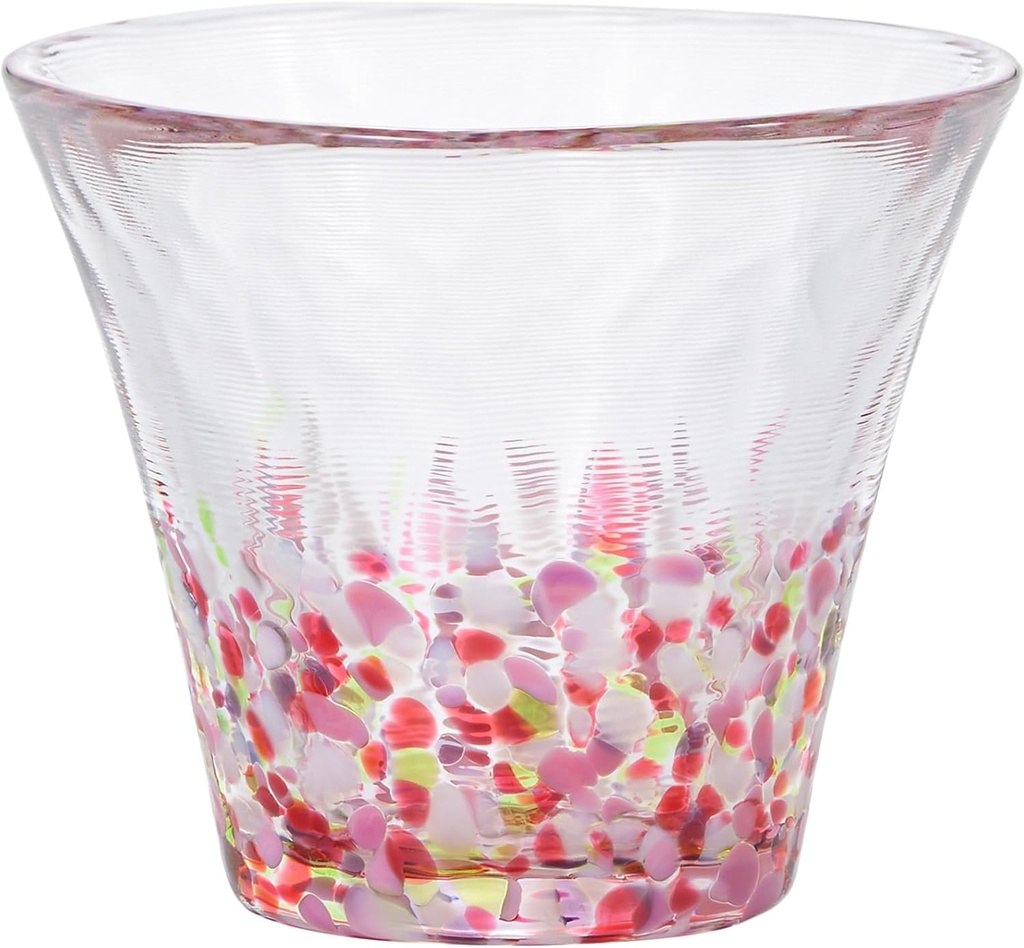 ADERIA F75414 Tsugaru Vidro Fukei Sakura, 2.5 fl oz (75 ml), Gift Box, Made in Japan, Japanese Sake, Glass, Gift, Women's, Mother's Day, Father's Day, Husband and Wife, Housewarming, Marriage