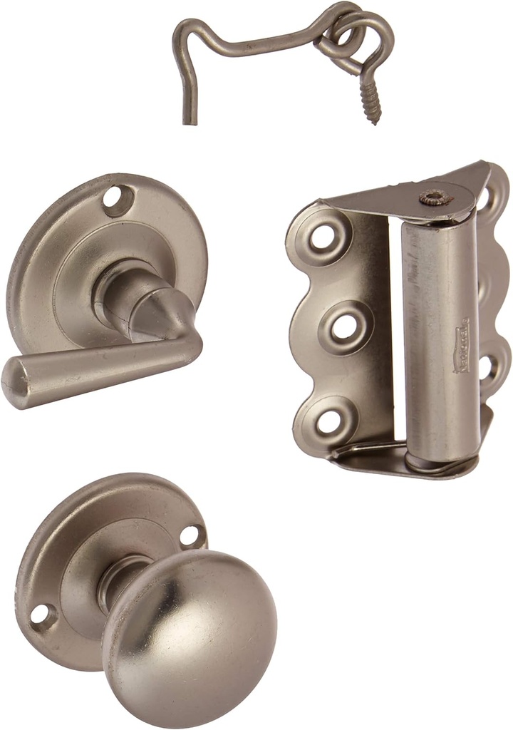 National/Spectrum Brands HHI N100-013 Satin Nickel Screen Door Kit with Screws