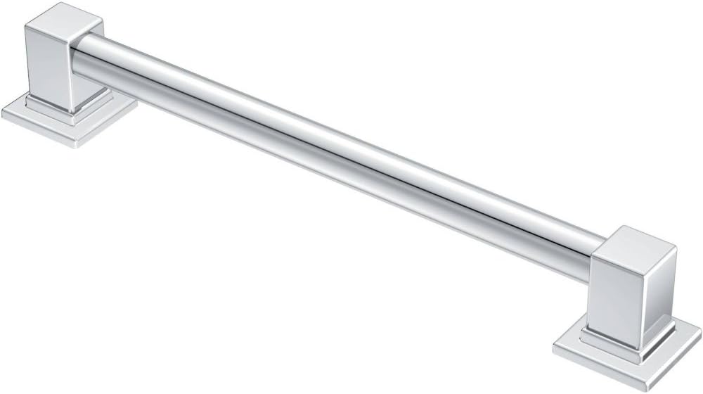 Moen YG8818CH Bathroom Safety 18-Inch Stainless Steel Modern Bathroom Grab Bar, Chrome