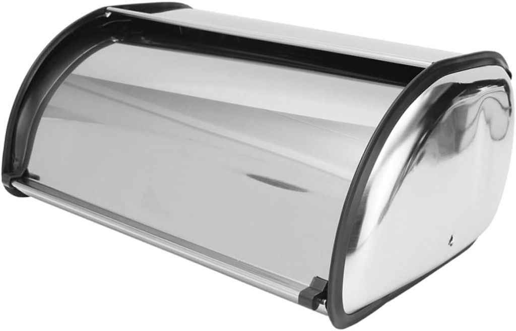 Small Stainless Steel Bread Box Versatile Heat Insulated Storage Container for Kitchen Organization Small for Bread Cakes Cookies Easy to Use No Installation Required