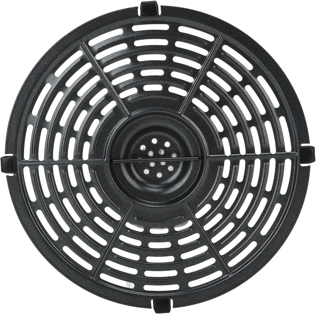 Fryer Replacement Grill Pan, 8.5 Inch Round Non Stick Fryer Replacement Crisper Plate Nonstick Coating Crisper Plate Air Fryer Rack Air Fryer Accessories for Pizza Tacos Meatloaf