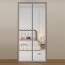 Liveinu Magnetic Screen Door, Self Sealing, Heavy Duty Screen Door Mesh Curtain with Magnets for Sliding, Patio, French, Front and Back Door, Pet and Kid Friendly, Grey 2, 36“x76“