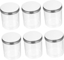 Ciieeo 6pcs Transparent Cookie Jar Lids Storage Containers for Biscuits Candies Snacks for Parties Special Occasions Easy Access Elegant Design