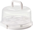 Cake Carrier with Handle, Portable Cupcake Cake Container Cupcake Carrier with Lid and Handle Cake Cupcake Muffin Holder for 6-8 Inch Cakes
