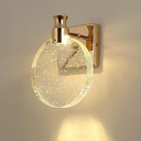 Aomesinc Crystal Wall Sconce Nordic Style LED Wall Lamps Simple Creative Lights for Living Room Bedroom Bedside Dresser Bathroom Corridor(A,Golden,Small)