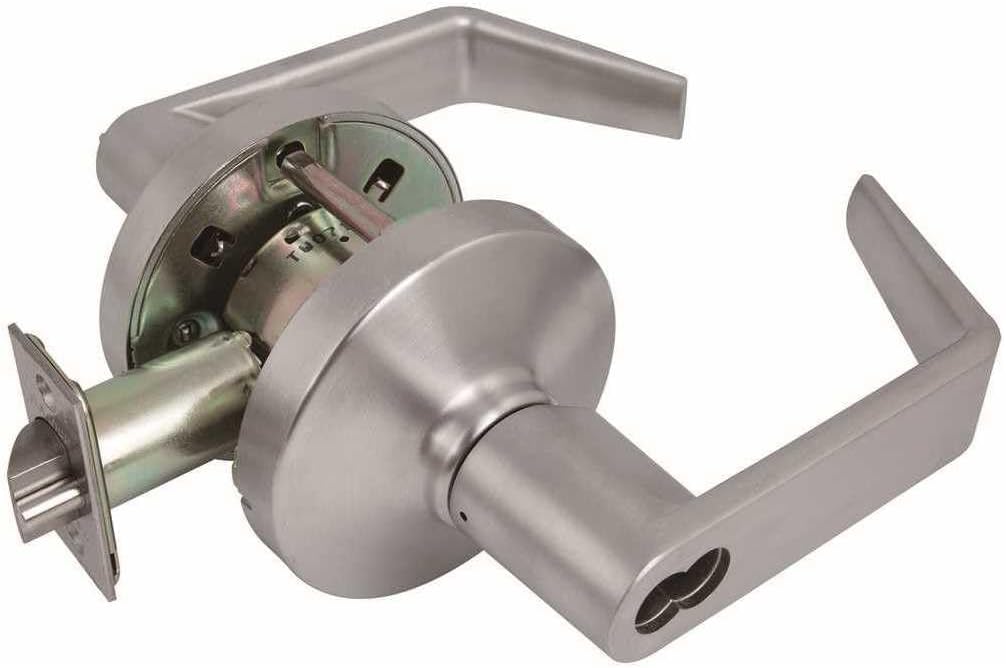 USX3052AIC26D 3000 GR1 2-3/4 in. Backset US26D Entrance Door Lever SFIC Prep(Core Sold Separately) Clutched Satin Chrome