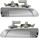 Door Handles Outside Exterior Chrome Rear Left & Right Pair Set 2 Piece for Honda for Civic 2001-2005 221-8439