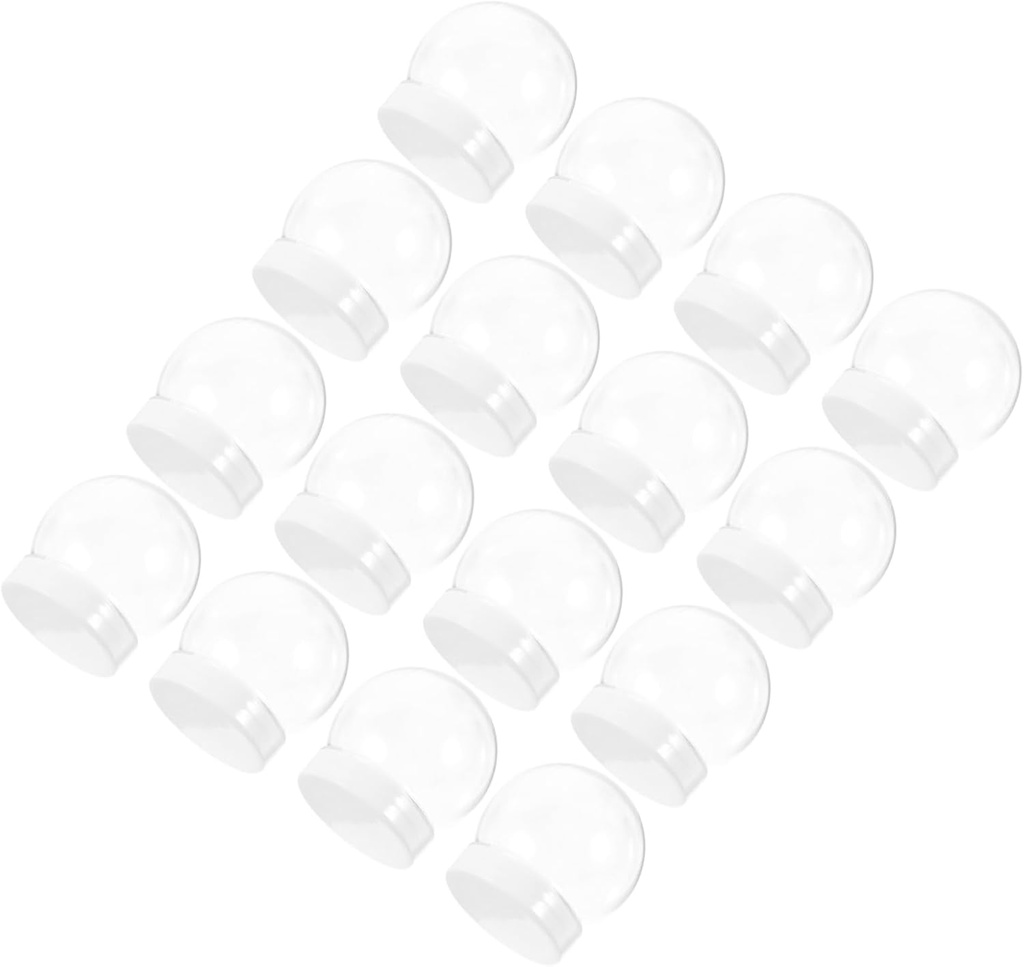 Toyvian 20pcs Clear Candy Jar Versatile Airtight Storage Containers for Snacks Tea Cookies and Items for Home Organization and Decoration