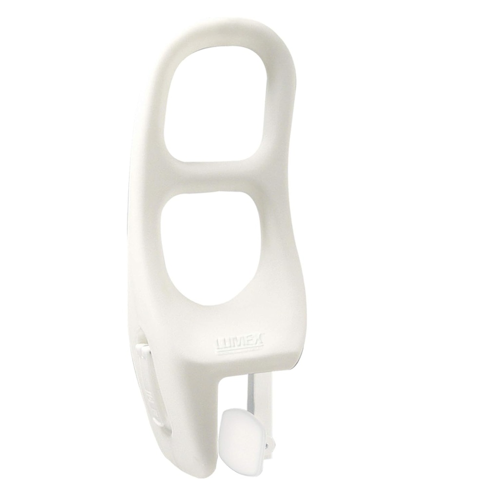 Lumex Tub-Guard Bathtub Safety Rail - Tool-Free Installation and Removal - 16.5" Tall, White, 69663A-1
