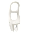 Lumex Tub-Guard Bathtub Safety Rail - Tool-Free Installation and Removal - 16.5" Tall, White, 69663A-1