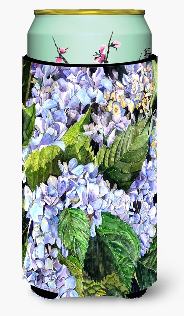 Caroline's Treasures 8730TBC Hydrangea Tall Boy Hugger Can Cooler Sleeve Hugger Machine Washable Drink Sleeve Hugger Collapsible Insulator Beverage Insulated Holder