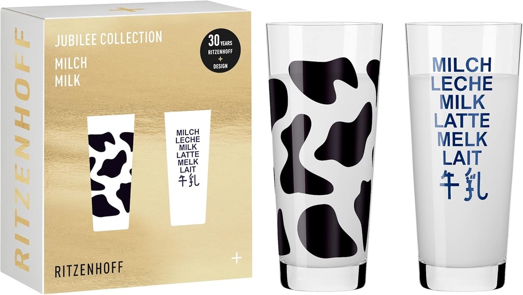 Ritzenhoff 6131001 Frosted Glass Set 300 ml - Jubilee Collection Series - 2 Pieces - Winner Design 2022 - Made in Germany