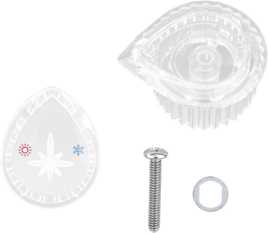 Replacement Knob Compatible with Moen 100710 Shower Handle, Shower Knob Kit Bathroom Faucet Knobs Replacement Parts for Single Handle Bathtub Bathroom Faucet Accessory