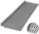 Blulu 25 Pcs Lock in Gutter Guard 6 Inch x 75 ft Stainless Steel Micro Mesh Leaf Gutter Screens Protection Covers Fit 4", 5" and 6" K Style