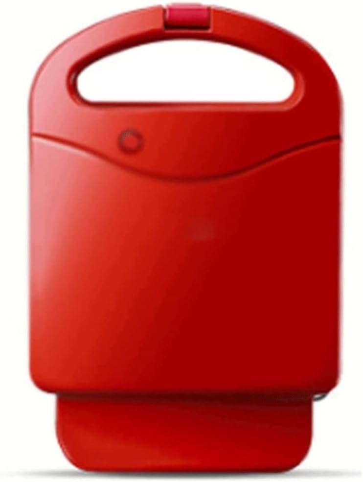 The Mini Waffle Maker Machine for Individual Waffles, other on the go Breakfast, Lunch, or Snacks(Red)