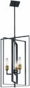 Kichler Taubert 26.25" 3 Light Foyer Pendant with Black and Natural Brass Accents