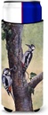 Caroline's Treasures "Woodpeckers by Daphne Baxter" Ultra Beverage Insulators for Slim Cans, Multicolor