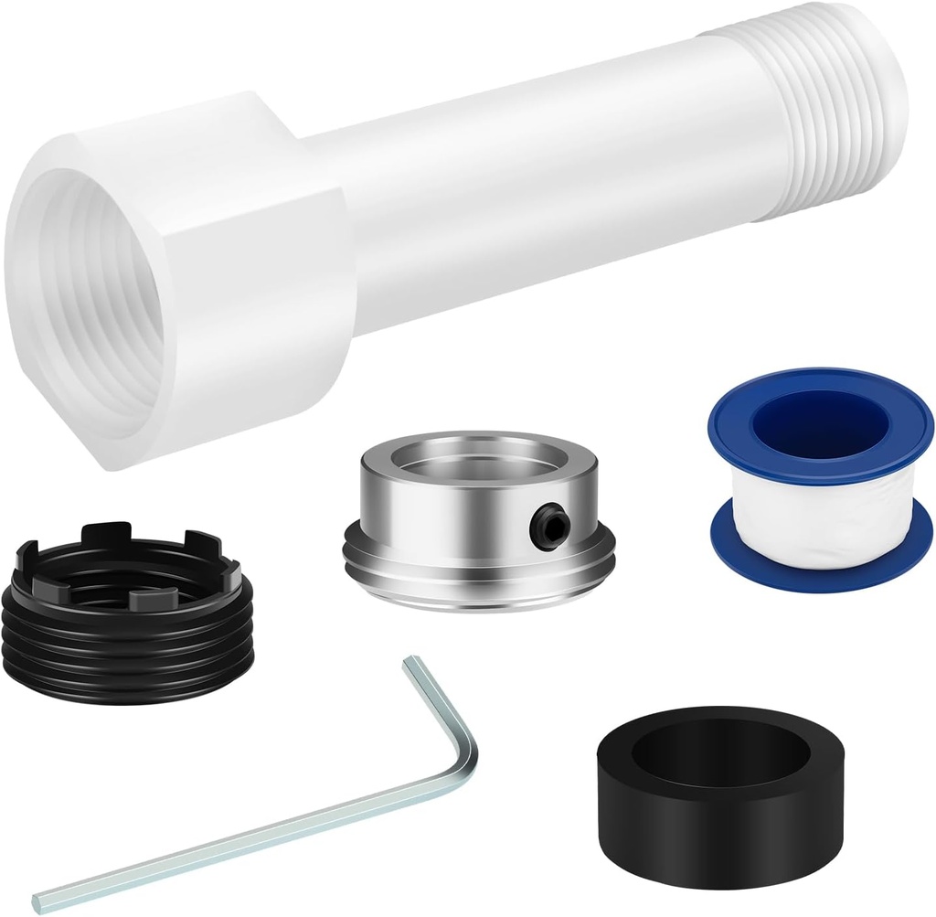 Four in One Tub Spout Adapter, Bath Tub Spout Kit Compatible with 1/2'' Copper Pipe, for 1/2'' and 3/4'' Pipe Thread, Slip on Adapter Kit with Assembly Tool