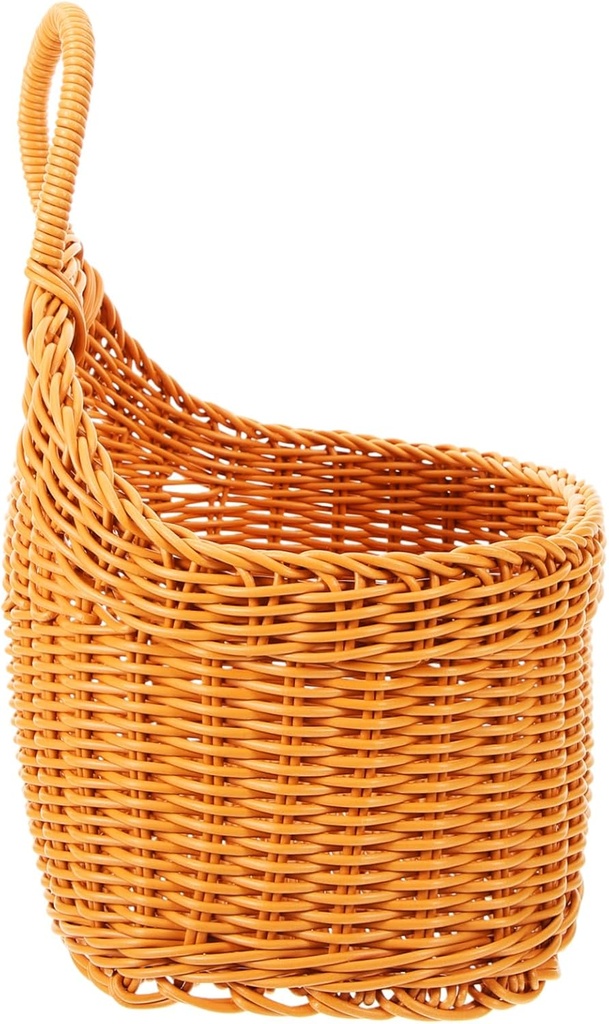 GLEAVI Hanging Fruit Vegetable Storage Basket Large Capacity Woven Wall Basket Kitchen Decor Easy to Clean Plastic