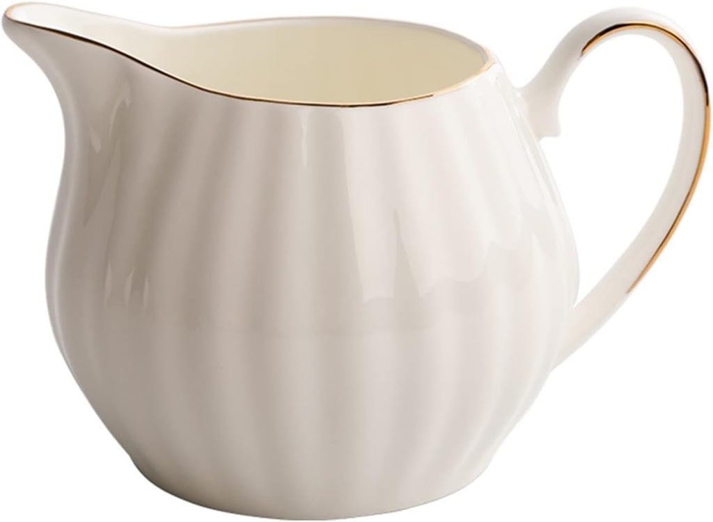Gravy Boat White Ceramic Milk Jug and Teapot Coffee Pot Maker Accessories Coffeeware Afternoon Tea Milk Pitcher Cup Gravy Sauce Boat