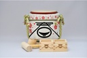 Mini Kagami Biraki Set: Special Sake Set for Celebrations Spring Breeze