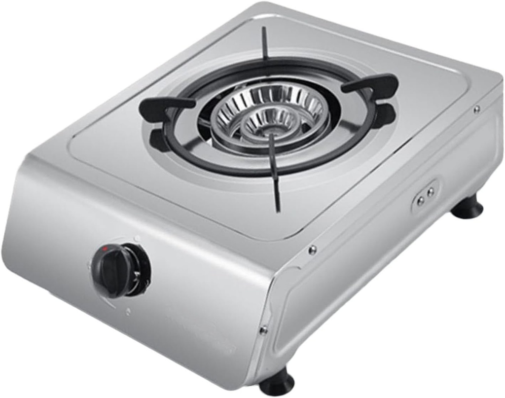 Portable Gas Stove,Cassette Stove,Max 13648BTU Single Burner Cassette Stove Piezo-Ceramic Ignition for Home Use Food Stalls and Canteens (Color : LPG)