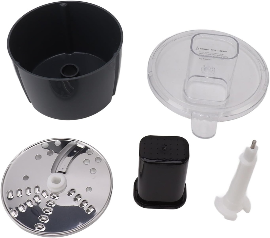 Food Processor Attachment, Food Chopper Attachment for Thermomix TM5 TM6, Easy to Install Food Processor Container Cutter Kit, Food Processor Accessory for Slicing, Shredding