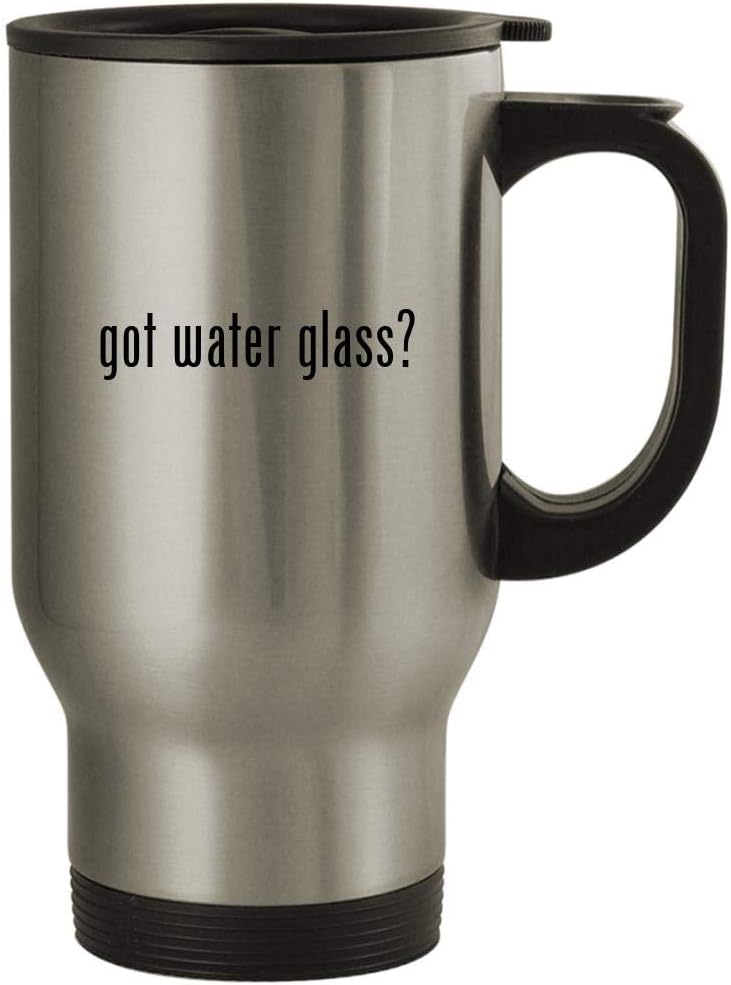 got water glass? - 14oz Stainless Steel Travel Mug, Silver