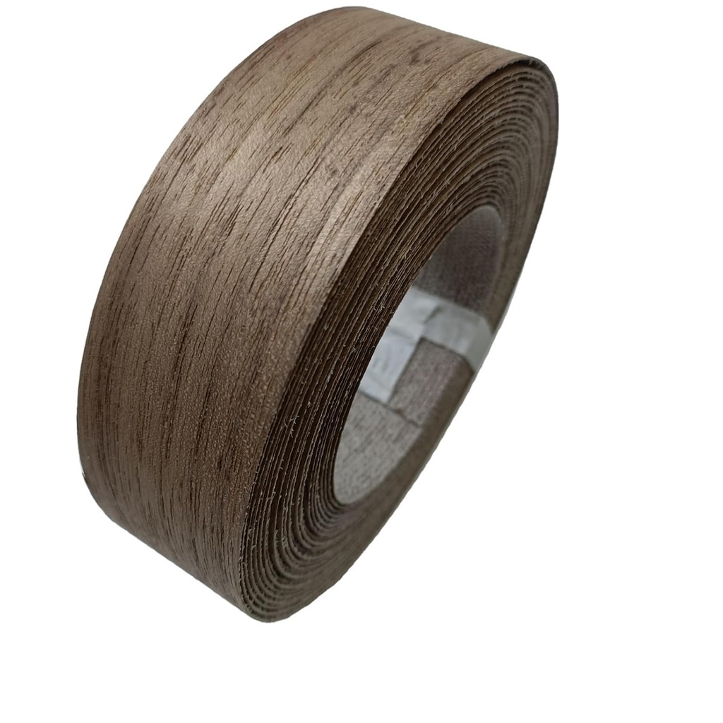 Real Black Walnut 1-1/2'' ×26' Wood Veneer Edge Banding Tape,Preglued Iron On Veneer Edging-Plywood Backed with Hot Melt Adhesive-Flexible Wood Veneer Strips for Furniture Cabinet Repair