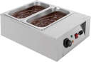 Chocolate Tempering Machine 77-185°F Commercial Chocolate Melting Pot 17.64 lbs Stainless Steel Food Warmer Chocolate Fondue with Lid for Restaurant Home Party (2 Pots)