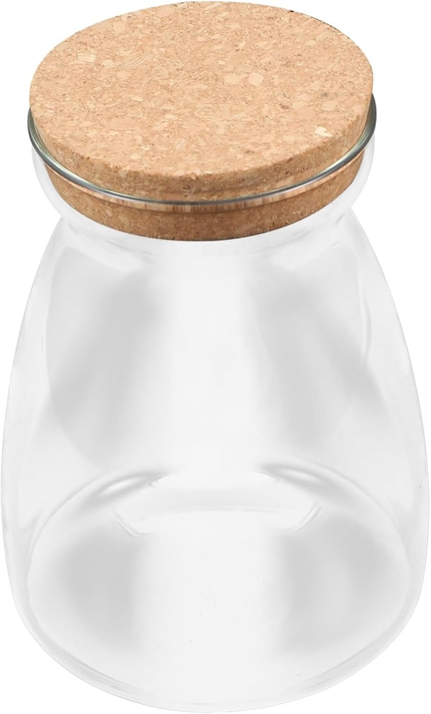 Mikinona Irtight Glass Jar Lid Large Candy Bar Containers Glass Jar Storage Cookie Jars Lids Glass Terrarium Jar