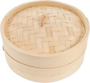 Unomor Bamboo Steamer Basket with Lid Reusable Cooking Tool for Steamed Buns Dumplings and Desserts Eco-friendly Bamboo Food Steamer for Healthy Cooking