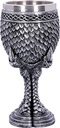 Nemesis Now U4708P9 Grey Scale Dragon Claw Goblet 16.7cm, Resin w. Stainless Steel