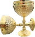 Handmade Brass Wine Goblet Vintage Theme Medieval gifts Chalice Cup Merchandise Drinking Wine Goblets. vintage chalice design reminiscent of King Arthur's era.