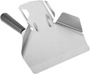 Single Handle French Fries Shovel Ice Scoop Stainless Steel Kitchen Gadget for Restaurant