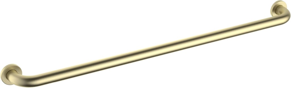 KIBI 36 Inch Stainless Steel Bathroom Safety Grab Bar | Curved Shaped Grab Bar for Bathtubs and Showers, Shower Safety Grab Bars for Seniors, Wall Mounted Anti-Slip Support (Brushed Gold, KGB1036)