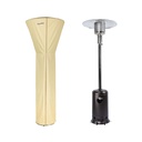 HEXAGO 47,000 BTU Commercial Outdoor Patio Heater, Adjustable Portable Liquid Propane Gas Floorstanding Heater with Cover, ETL Listed…