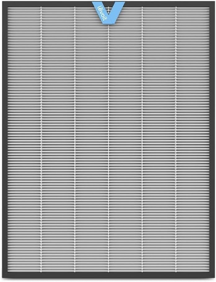 LEVOIT Genuine EverestAir-P Air Purifier Air Filter Replacement, Lasts for 12 -15 Months, Supports HEPA Sleep Mode, Efficient 3-In-1 Washable Filters, EverestAir-RF, 1 Pack, Black
