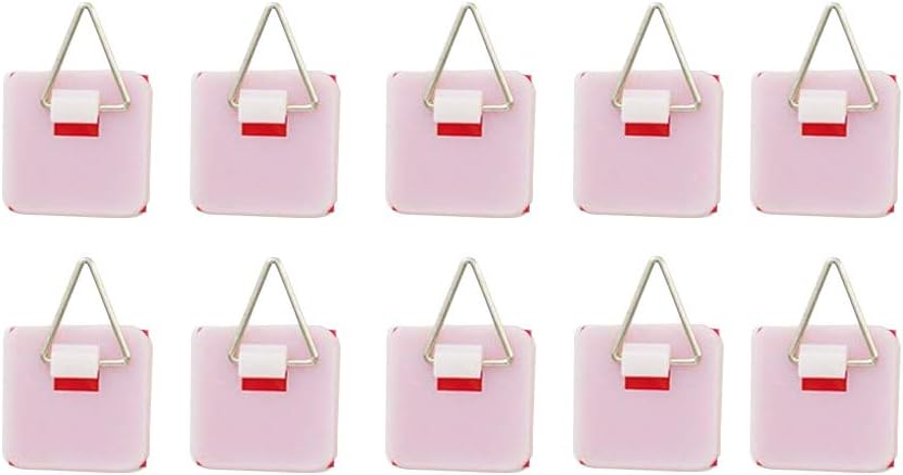 Artliving 1.25 Inch Invisible Adhesive Plate Hanger Set Vertical Plate Holders for The Wall (10 Pack)