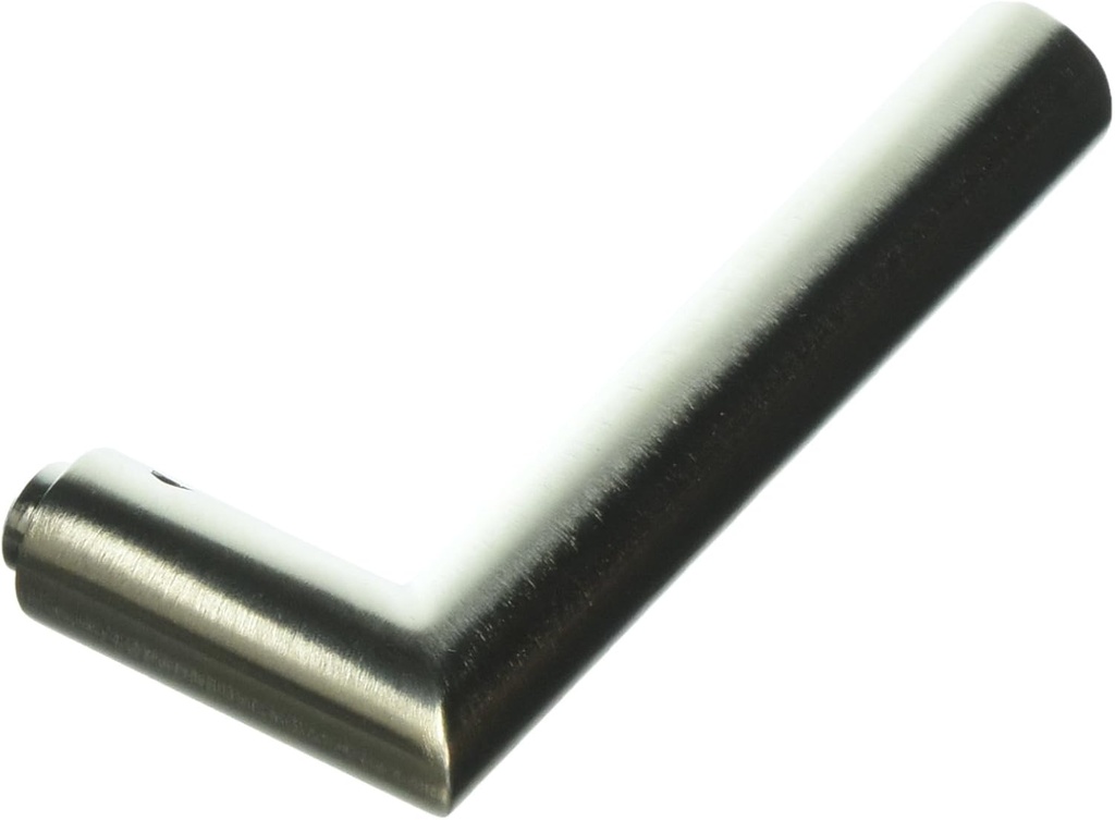 Baldwin 5173.LMR Single Left Hand Estate Lever Minus Rosettes, Lifetime Satin Nickel