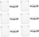 6pcs Transparent Cookie Jar Lid Airtight Storage Canister for Cookies Snacks and Candy for Home Organization and Baking