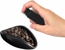 Barista Warrior Coffee Bean Dosing Cup and Spray Bottle Kit - Ceramic Single Dosing Tray, Static Reducing Spray (Black)