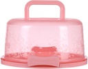 Easy To Carry Cake Container Portable Cake Carrier Removable Cupcake Tray Transparent Cake Holder For Bakery Store